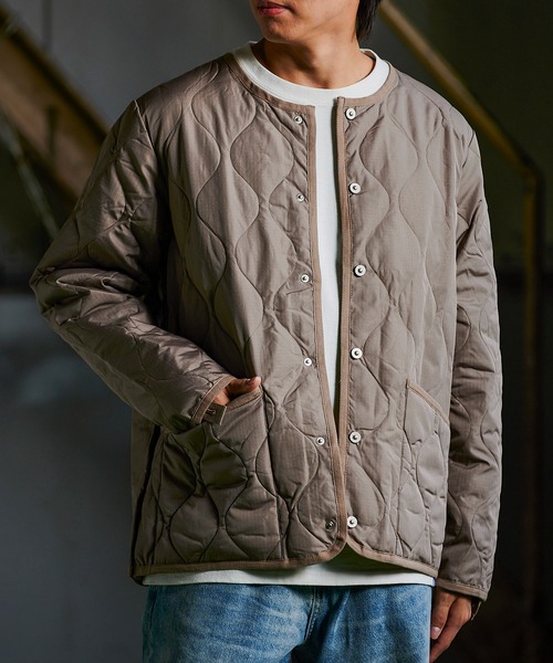 TAION（タイオン） ダウンジャケット ダウン ミリタリークルーネック