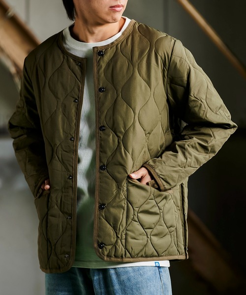 TAION（タイオン） ダウンジャケット ダウン ミリタリークルーネック