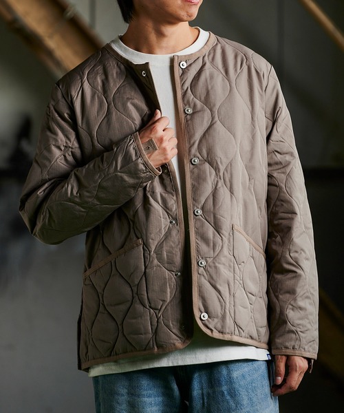 TAION（タイオン） ダウンジャケット ダウン ミリタリークルーネック