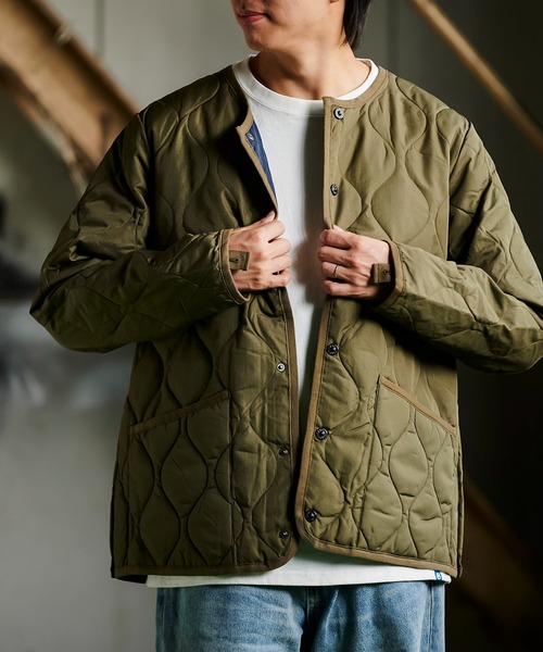 TAION（タイオン） ダウンジャケット ダウン ミリタリークルーネック