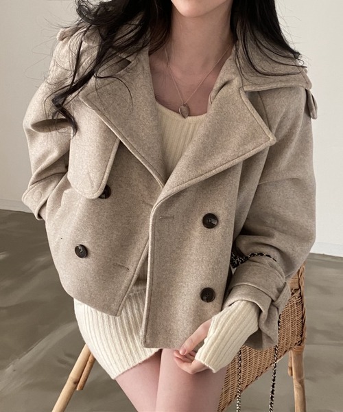 アトリエダンタン Berg ショートジャケット テーラードジャケット アトリエダンタン Berg ショートジャケット テーラードジャケット