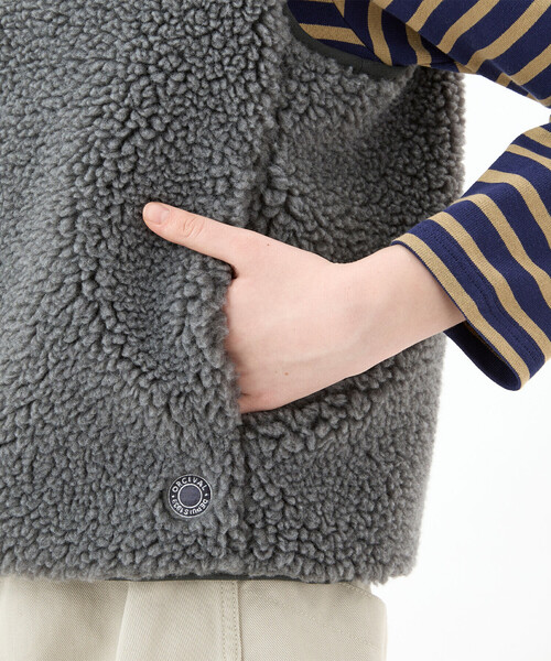 ORCIVAL（オーシバル） コート アウター | ボアフリース ノーカラー