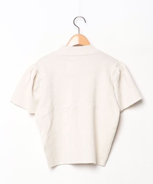 「fifth」 半袖ニット M ベージュ レディース_画像2