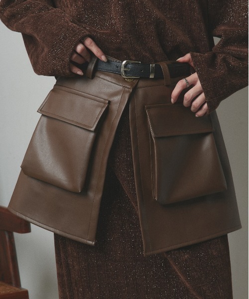 ad thie（アドティエ） ウエストポーチ ウエストバッグ ポケットラップ