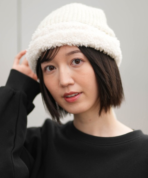 milsa（ミルサ） ニット帽 ニットキャップ ニットキャップ プードル