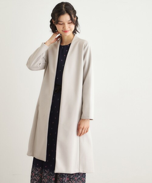 LAURA ASHLEY（ローラアシュレイ） ノーカラーコート コート 「洗える