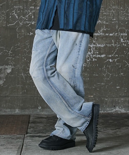 「EGO TRIPPING」 デニムパンツ 33 ネイビー メンズ_画像4