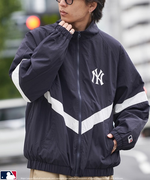 MLB ナイロンブルゾン SMALL ネイビー メンズ : ZOZOTOWN Yahoo!店