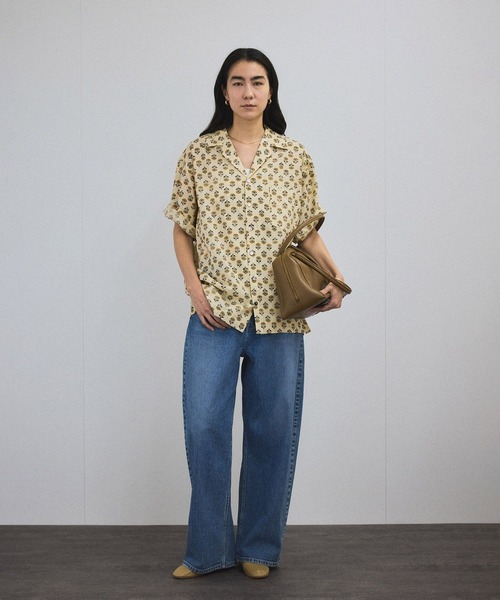 「Couture d'adam」 半袖シャツ 36 ベージュ系その他4 レディース_画像7