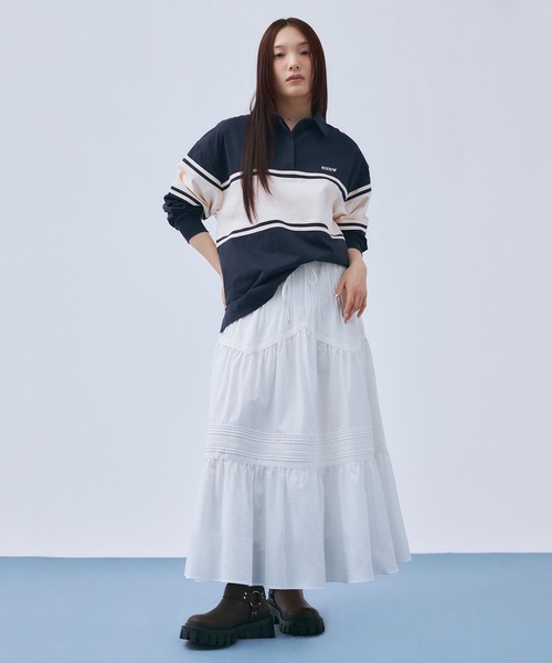 「EIMY ISTOIRE」 長袖カットソー F ネイビー レディース_画像2