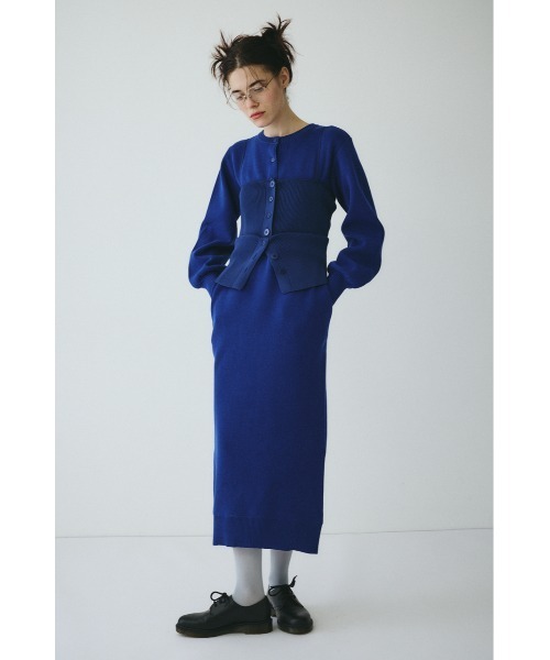 HeRIN.CYE ワンピース Layered knit dress レイヤードニットドレス