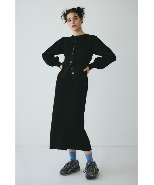 HeRIN.CYE ワンピース Layered knit dress レイヤードニットドレス