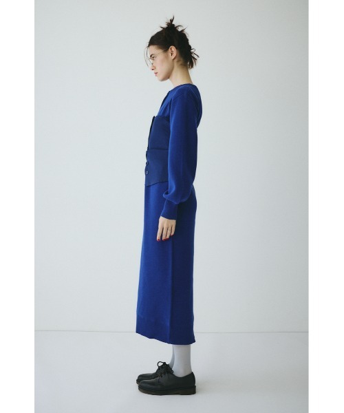HeRIN.CYE ワンピース Layered knit dress レイヤードニットドレス