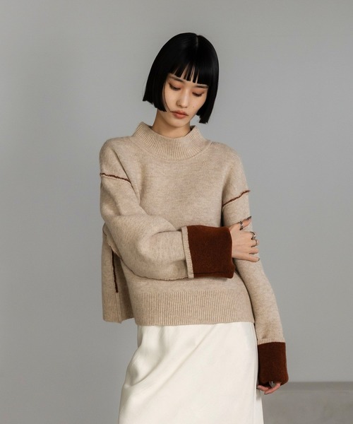 LOWRYS FARM（ローリーズファーム） ニット セーター バイカラー