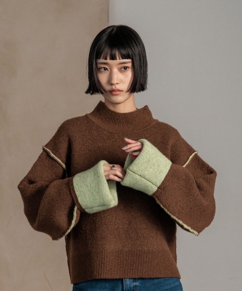 LOWRYS FARM（ローリーズファーム） ニット セーター バイカラー