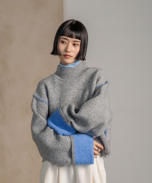 LOWRYS FARM（ローリーズファーム） ニット セーター バイカラー