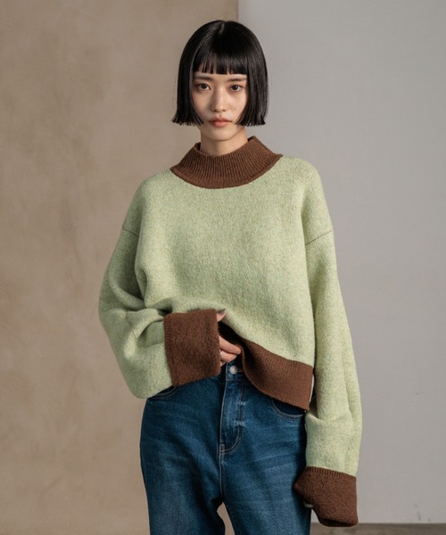 LOWRYS FARM（ローリーズファーム） ニット セーター バイカラー