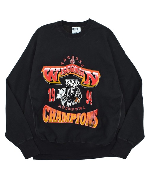 VINTAGE トレーナー スウェット 「USED」90's REBEL “WISCONSIN