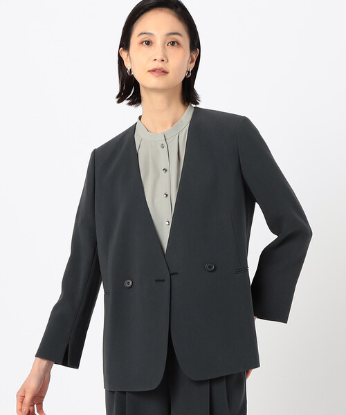 COMME CA（コムサ） ジャケット ノーカラージャケット 「 Sサイズ