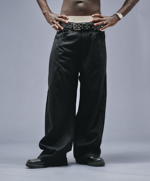 ANDER HUNK パンツ Wool Blend Gabardine Slacks / ウールブレンド