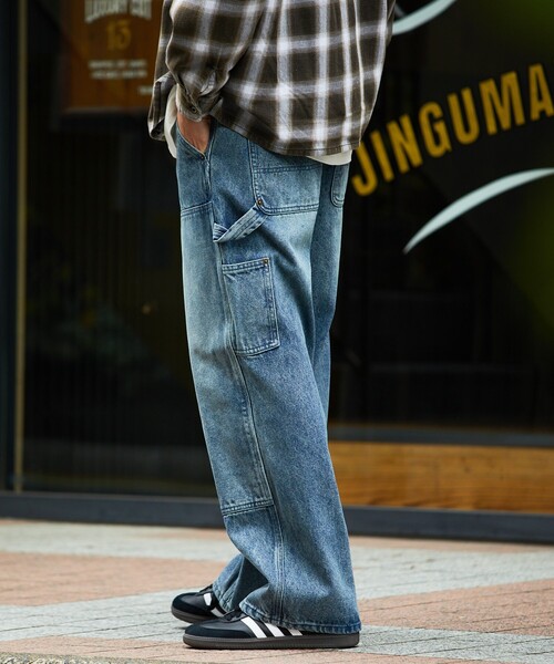 「FREAK'S STORE」 デニムパンツ MEDIUM ネイビー メンズ_画像4