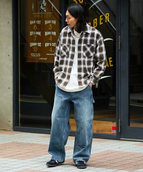 「FREAK'S STORE」 デニムパンツ MEDIUM ネイビー メンズ_画像6