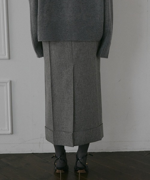 「LE CIEL BLEU」 スカート 34 カーキ レディース_画像9