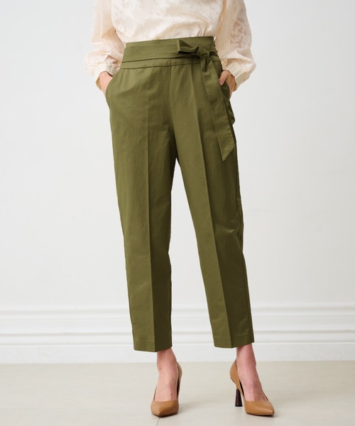 RANAN（ラナン） スラックス LL カーキ レディース : ZOZOTOWN Yahoo