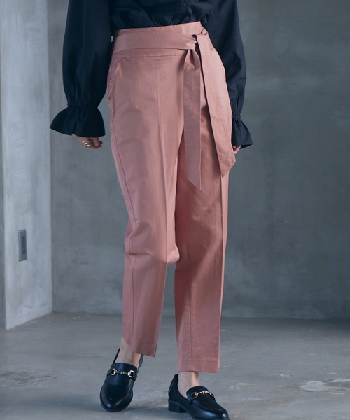 「RANAN」 スラックス LL カーキ レディース_画像7