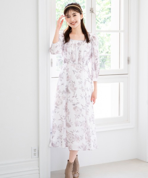 「MISCH MASCH」 長袖ワンピース M ブルー レディース_画像3