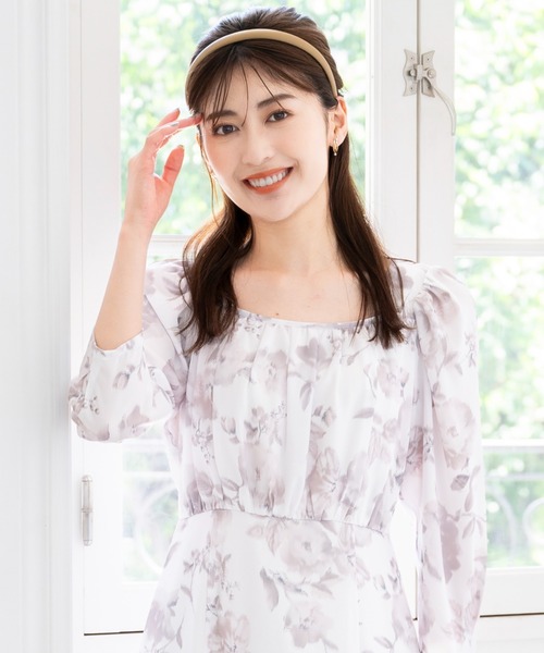 「MISCH MASCH」 長袖ワンピース M ブルー レディース_画像4