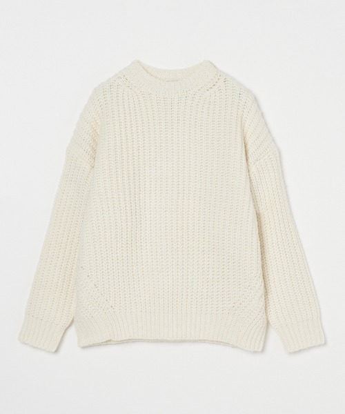 「three dots」 長袖ニット SMALL グレー レディース_画像2