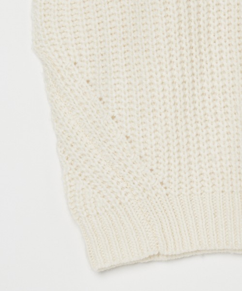 「three dots」 長袖ニット SMALL グレー レディース_画像6
