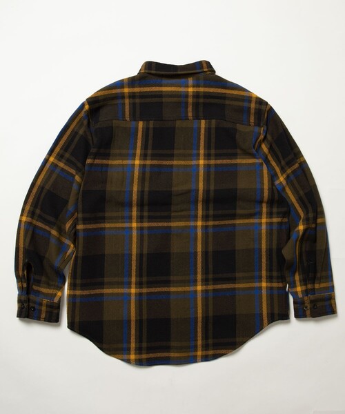 「BIG MAC」 長袖シャツ SMALL ブラウン メンズ_画像3