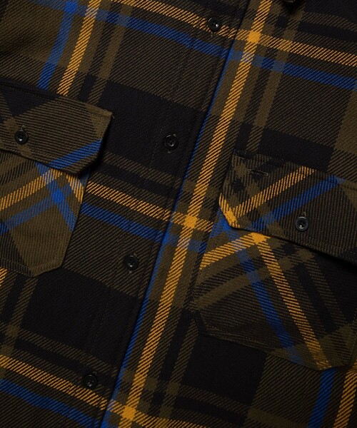 「BIG MAC」 長袖シャツ SMALL ブラウン メンズ_画像6