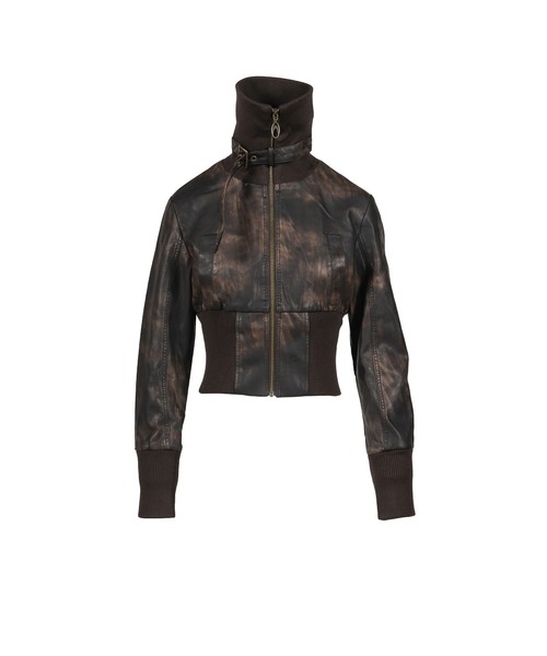 NUBIAN コート アウター VINTAGE BIKER STYLE LEATHER JACKET