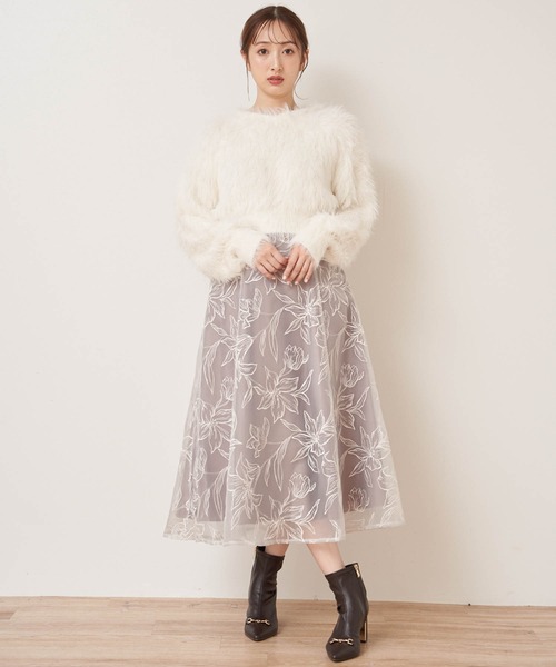 「NOELA」 長袖ニット フリー グレー レディース_画像4