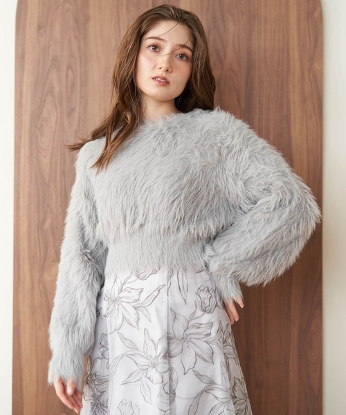 「NOELA」 長袖ニット フリー グレー レディース_画像5