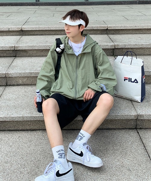 「B.R.U」 ブルゾン FREE グレー メンズ_画像9