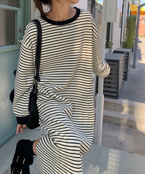 「meJane」 長袖ワンピース FREE ブラック レディース_画像3