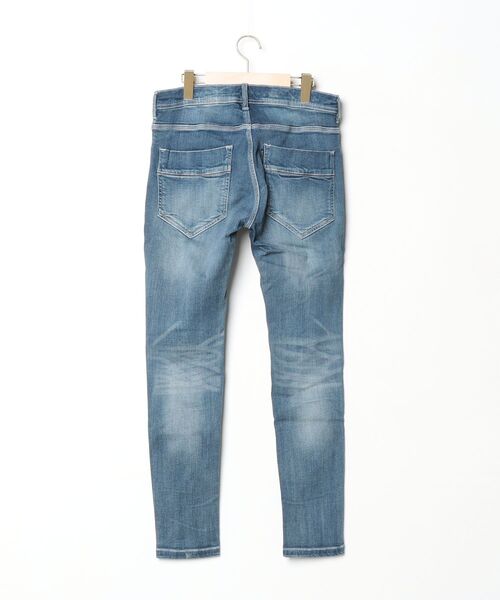 「BUFFALO BOBS」 スキニーデニムパンツ 3/L ネイビー メンズ_画像2