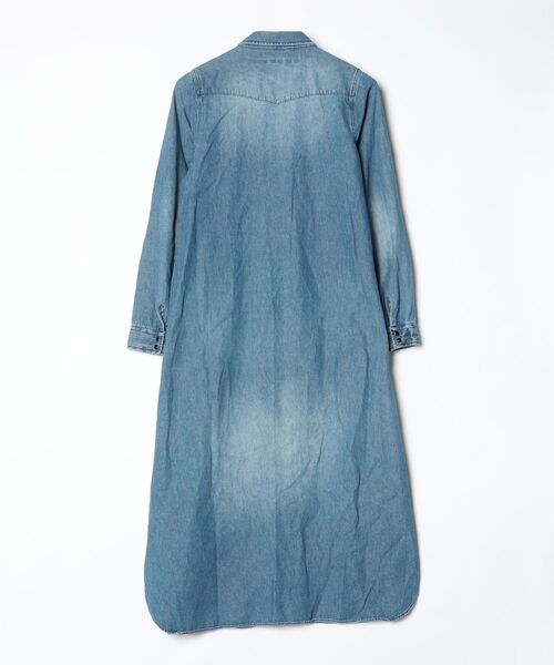 「YECCA VECCA」 シャツワンピース - ブルー レディース_画像2
