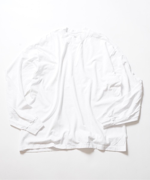 「LOS ANGELES APPAREL」 長袖Tシャツ SMALL ライトグリーン メンズ_画像2