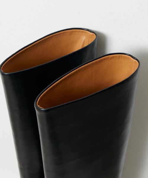 「ATELIER BRUGGE」 ロングブーツ S ブラック レディース_画像9