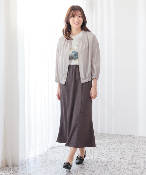 ローブ☆未使用品　シアーブルゾン　エクリュ 加藤栞さん着用】ドロストシアーブルゾン | PROPORTION BODY DRESSING