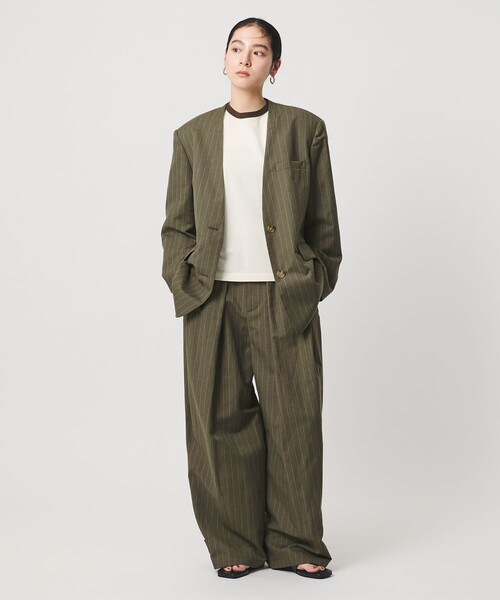 BEAUTY＆YOUTH UNITED ARROWS ジャケット ノーカラージャケット 麻