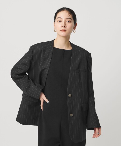 BEAUTY＆YOUTH UNITED ARROWS ジャケット ノーカラージャケット 麻