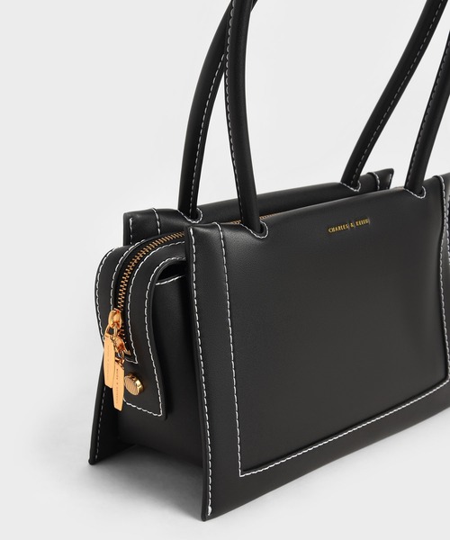 チャールズ&amp;キース  ショルダーバッグ ハンド 2WAY ベージュ ■SM1 CHARLES ＆ KEITH（チャールズ&キース） 「CHARLES & KEITH」 2WAY