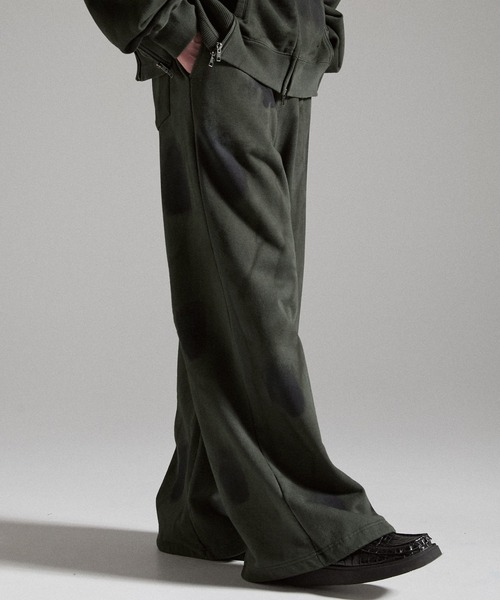 【GRANCY】Dirty Sweat Pants / ダーティスウェットパンツ GRANCY ワイドパンツ スウェットパンツ ジャージ 「GRANCY」Dirty