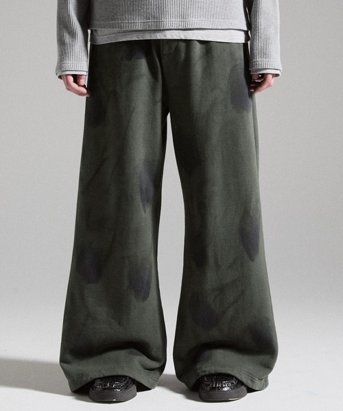 GRANCY ワイドパンツ スウェットパンツ ジャージ 「GRANCY」Dirty